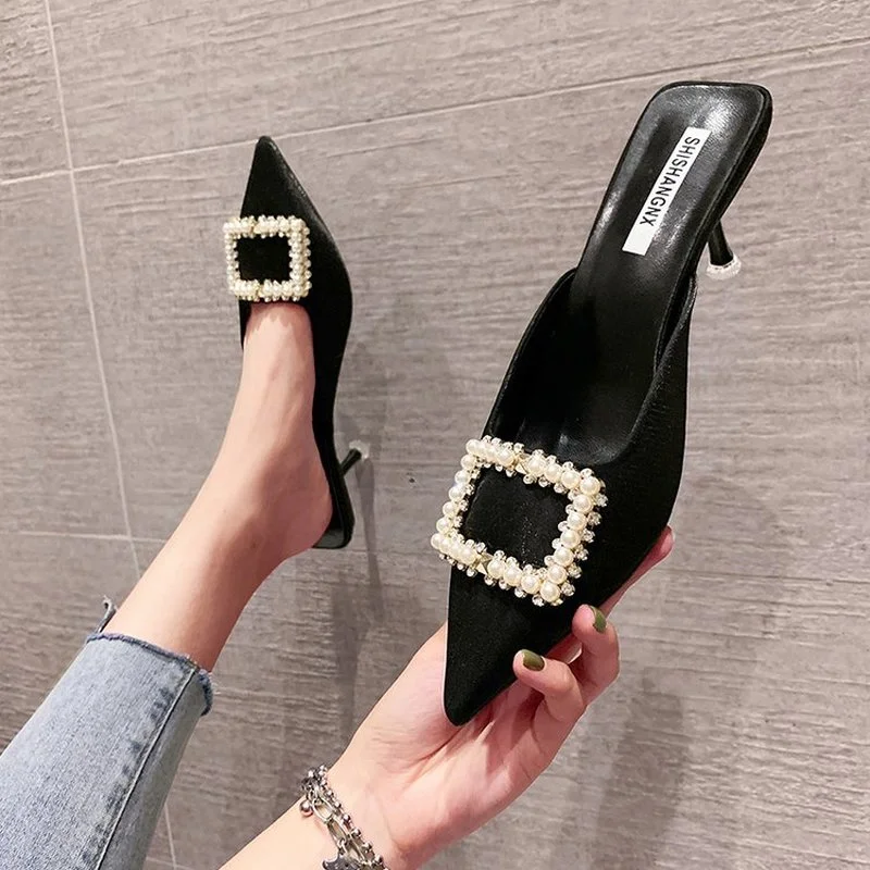 New black Pointed Toe Women Bridal Wedding Shoes Rhinestone Crystal Shallow Pumps Stiletto High Heel Sandals Zapatos De Mujer 20
New black Pointed Toe Women Bridal Wedding Shoes Rhinestone Crystal Shallow Pumps Stiletto High Heel Sandals Zapatos De Mujer 20