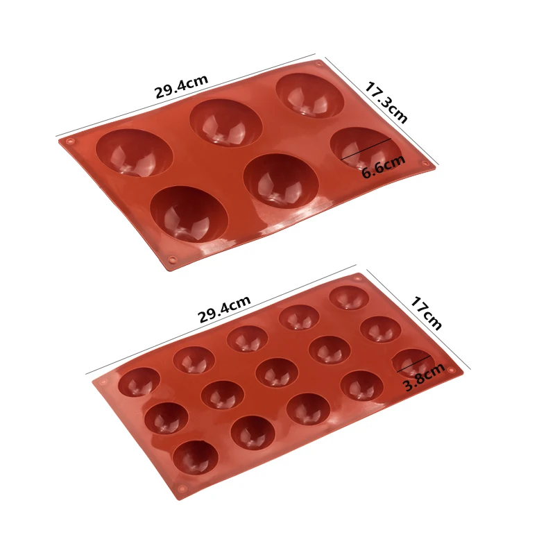 Ball Sphere Silicone Mold For Cake Pastry Baking Chocolate Candy Fondant Bakeware Round Shape Dessert Mould DIY Decorating
Ball Sphere Silicone Mold For Cake Pastry Baking Chocolate Candy Fondant Bakeware Round Shape Dessert Mould DIY Decorating