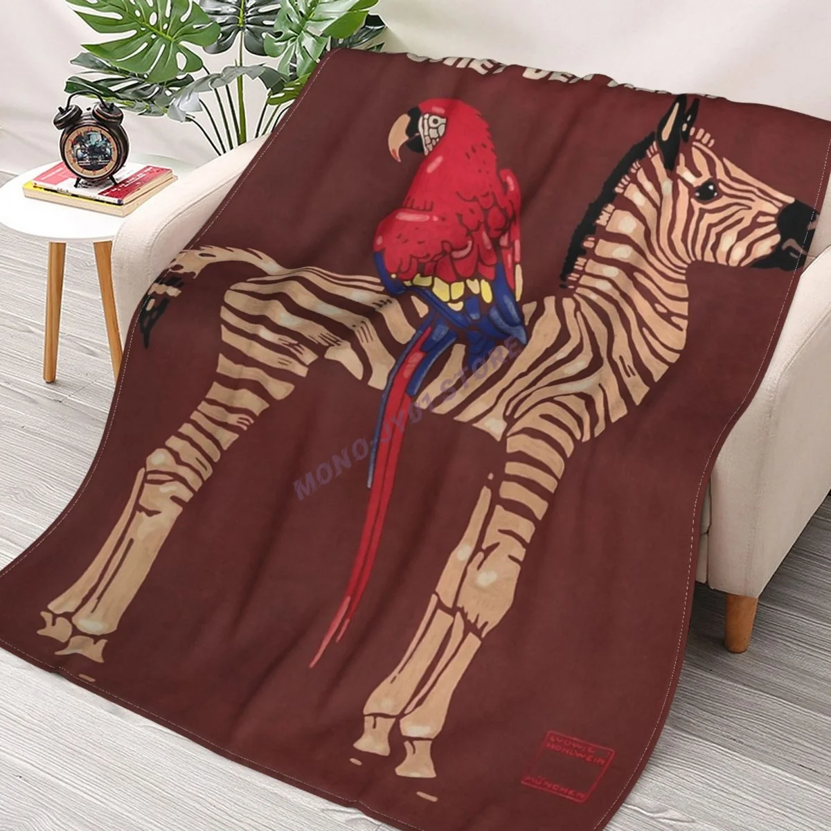 1912 Ludwig Hohlwein Visit The Zoo Zebra Macaw Throw Blanket Sherpa Blanket cover Bedding soft Blankets
1912 Ludwig Hohlwein Visit The Zoo Zebra Macaw Throw Blanket Sherpa Blanket cover Bedding soft Blankets