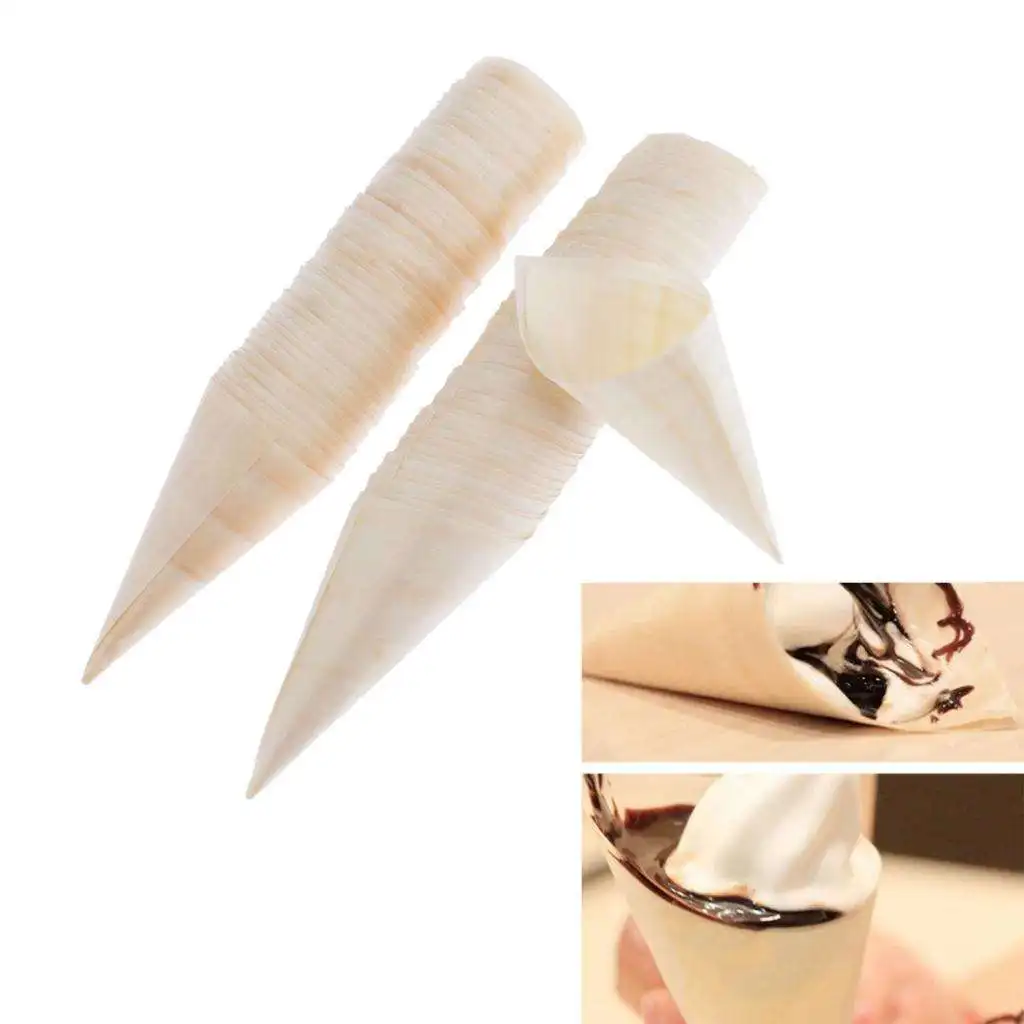 100 Pieces Eco-Friendly Finger Food Cones for Appetizers – Food-Safe Wood Cone – Disposable and Recyclable – 100 CT
100 Pieces Eco-Friendly Finger Food Cones for Appetizers – Food-Safe Wood Cone – Disposable and Recyclable – 100 CT