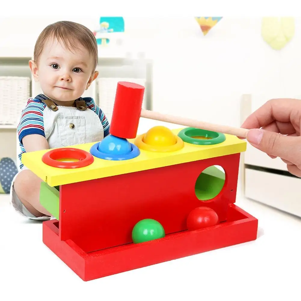 New Wooden Matching Color Piling Hand Hammering Ball Box Toy Parent-child Interactive Toys Early Learning Educational Baby Toys
New Wooden Matching Color Piling Hand Hammering Ball Box Toy Parent-child Interactive Toys Early Learning Educational Baby Toys
