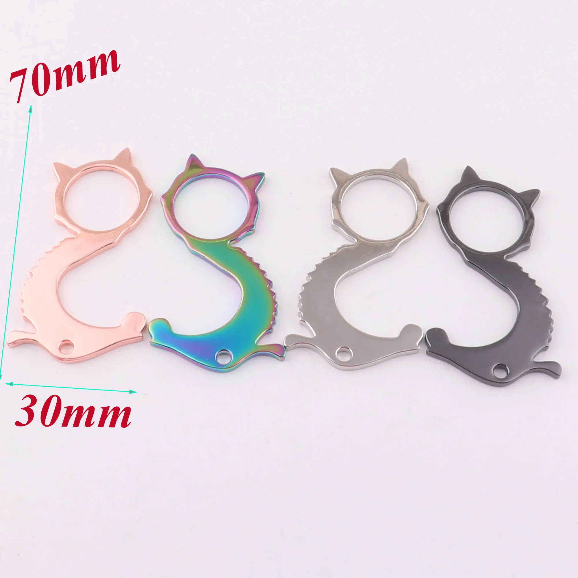 Cat Sturdy smooth Keychain Door Puller Zinc alloy Door Opener Button Pusher Seahorse Touch-Free Keychain
Cat Sturdy smooth Keychain Door Puller Zinc alloy Door Opener Button Pusher Seahorse Touch-Free Keychain