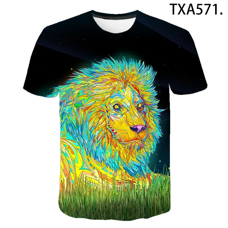 New Summer Cotton Fashion Boy Girl Kids 3D Printed T shirt Lion Animal Series Men Women Children Casual Streetwear Cool Tops
New Summer Cotton Fashion Boy Girl Kids 3D Printed T shirt Lion Animal Series Men Women Children Casual Streetwear Cool Tops