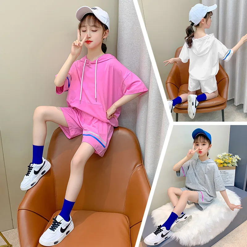Teenage Girls Clothes 2021 Summer Kids Baby Kids Clothes Short Sleeve Top+Pant 2pcs Outfit Suit Children Clothing for Girls Sets
Teenage Girls Clothes 2021 Summer Kids Baby Kids Clothes Short Sleeve Top+Pant 2pcs Outfit Suit Children Clothing for Girls Sets