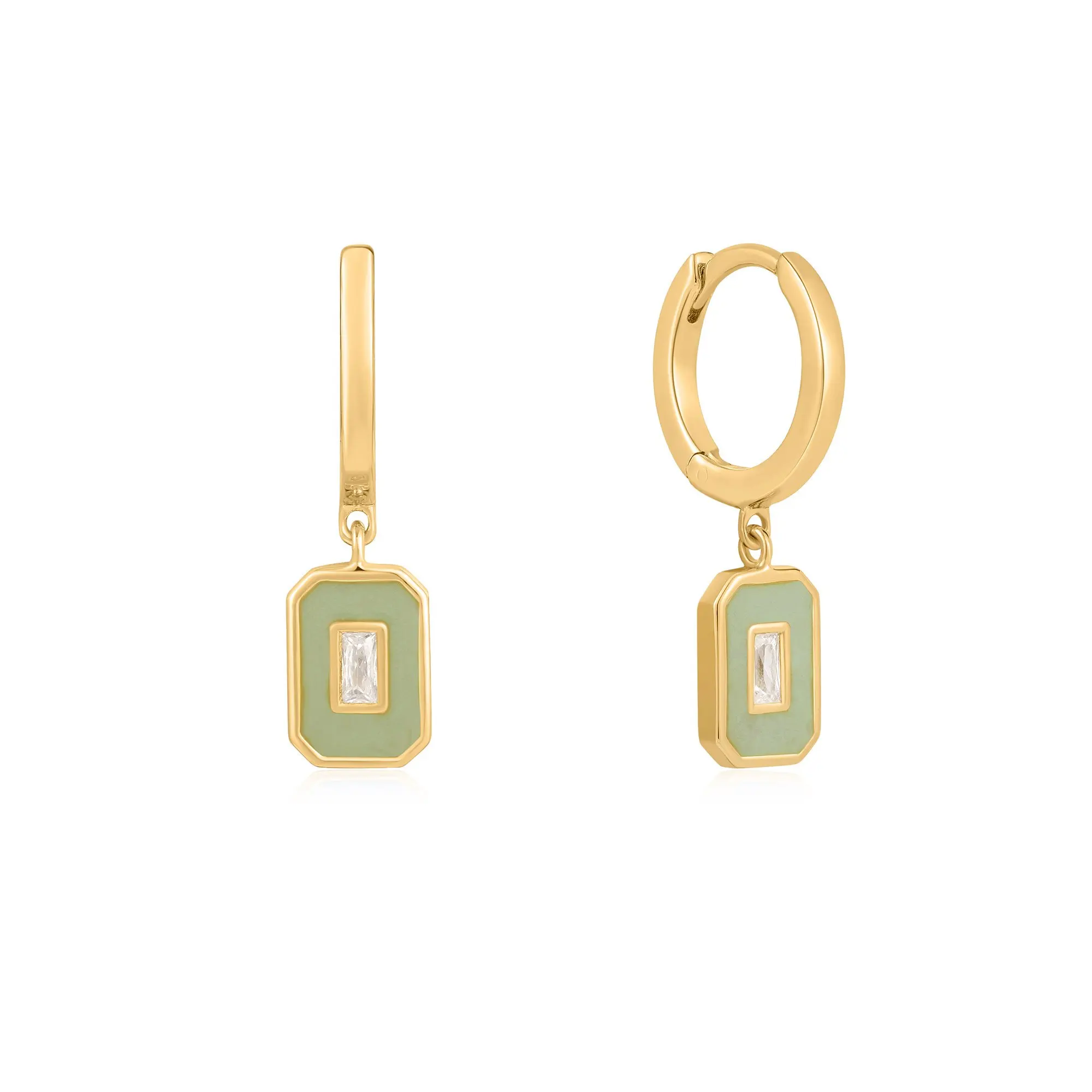 Sage Enamel Emblem Gold Hoop Earrings For Women Statement Dangle hanging Pendant With Cubic Zirconia Luxury Quality Jewelry Gift
Sage Enamel Emblem Gold Hoop Earrings For Women Statement Dangle hanging Pendant With Cubic Zirconia Luxury Quality Jewelry Gift