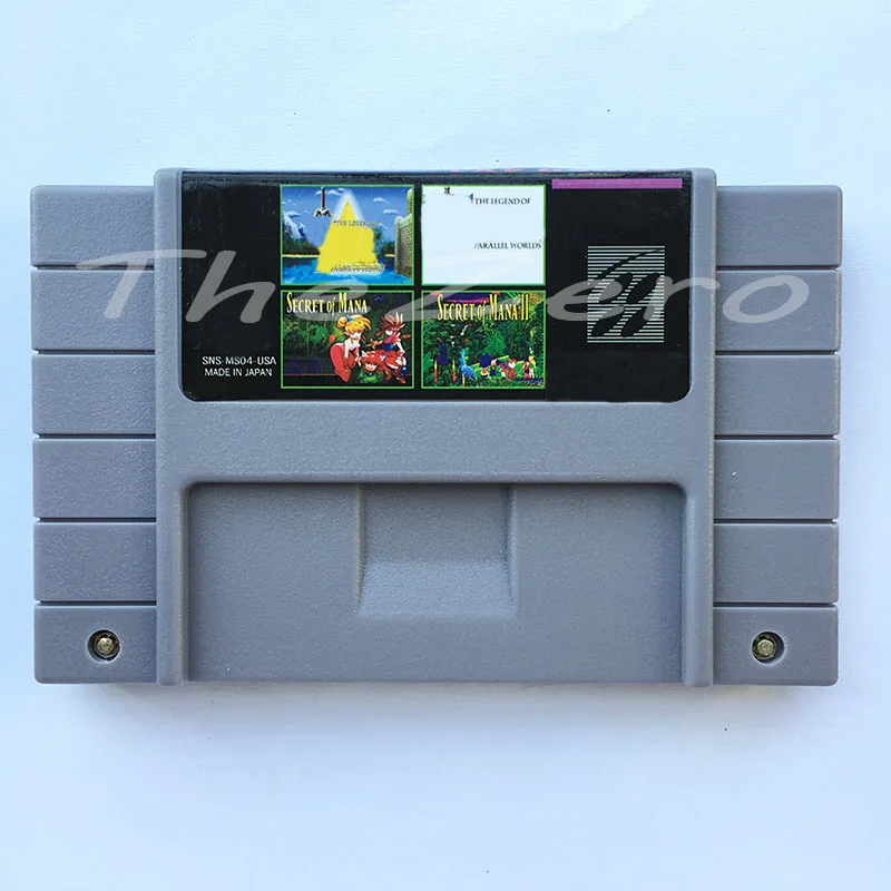 Супер 4 в 1 для 16 бит NTSC игровой консоли картридж Phantom песочные часы секрет Мана / 2