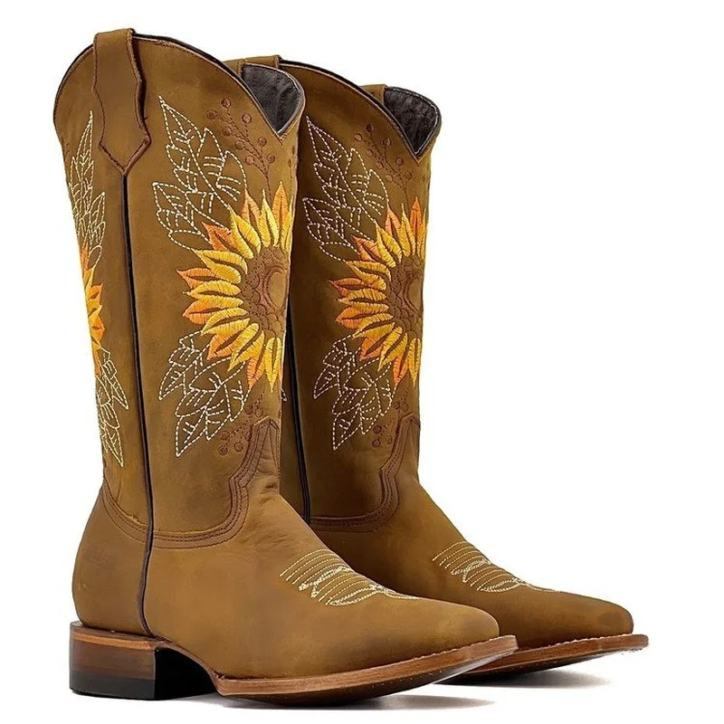 Women's Boots Fashion Print Sunflower Riding Boots Woman Buckle Tassel Casual New Round Toe Flat Low Heel Winter Women's Shoes
Women's Boots Fashion Print Sunflower Riding Boots Woman Buckle Tassel Casual New Round Toe Flat Low Heel Winter Women's Shoes