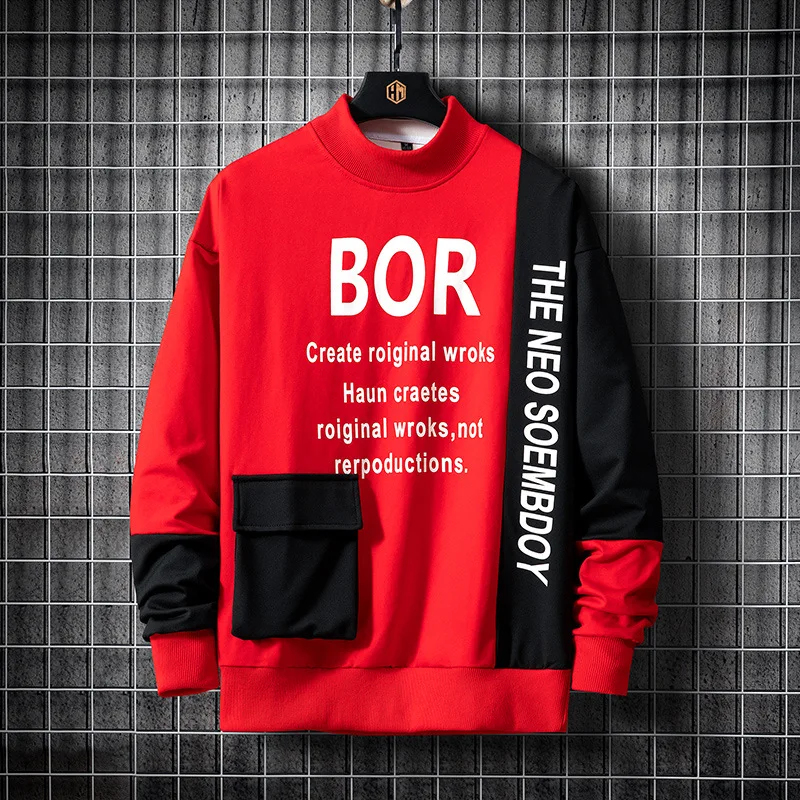 Spring Autumn Hoodies Men Sweatshirts Patchwork Long Sleeve T-shirt Men O-Neck Collar Sweat Shirt Men Casual Pullover Men Hoodie
Spring Autumn Hoodies Men Sweatshirts Patchwork Long Sleeve T-shirt Men O-Neck Collar Sweat Shirt Men Casual Pullover Men Hoodie