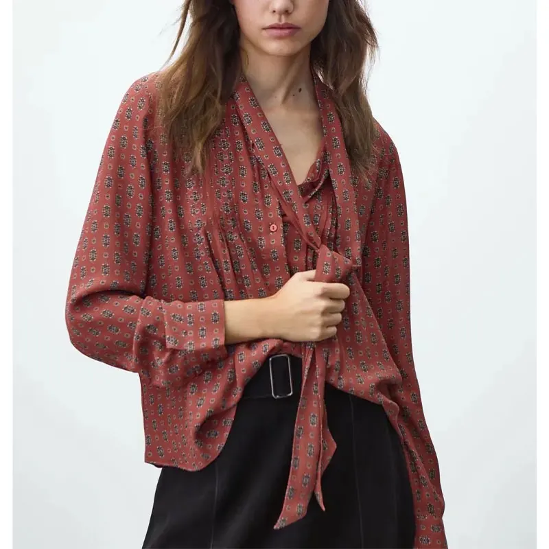 Za Blusas Mujer De Moda 2021 Shirt Women Tops Autumn Enlgand HIgh Street Print Vintage Loose Long Sleeve Blouse Women Tops
Za Blusas Mujer De Moda 2021 Shirt Women Tops Autumn Enlgand HIgh Street Print Vintage Loose Long Sleeve Blouse Women Tops