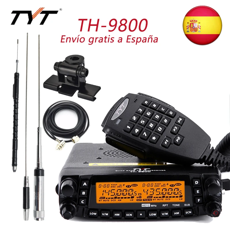 Mobile Radio TYT TH-9800 Plus Quad Band Transceiver TH9800 Walkie Talkie Car Truck Repeater Scrambler | Мобильные телефоны и