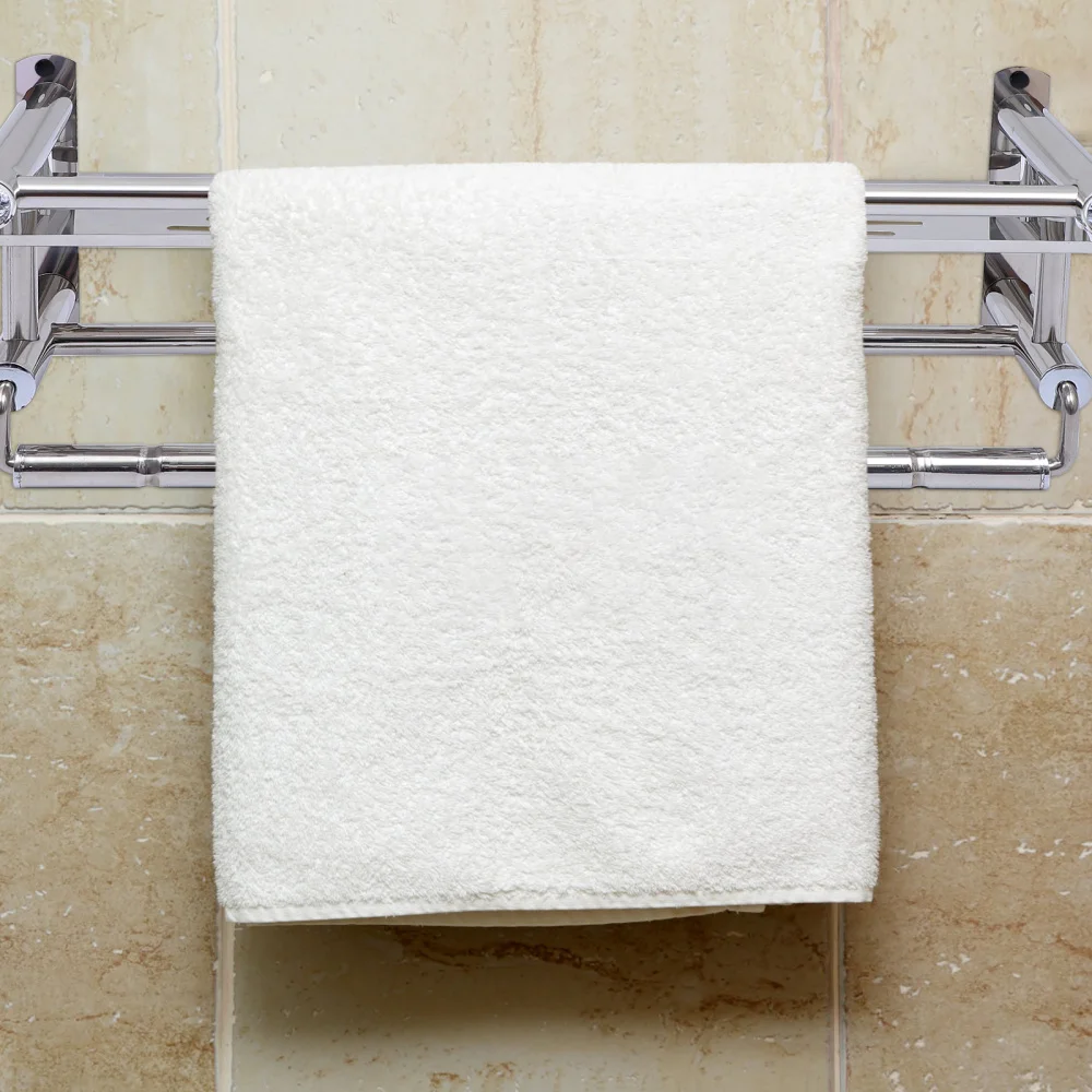 Bathroom Storage Rack Wall Mount Drilling Towel Holder Rack (Steel Color)
Bathroom Storage Rack Wall Mount Drilling Towel Holder Rack (Steel Color)