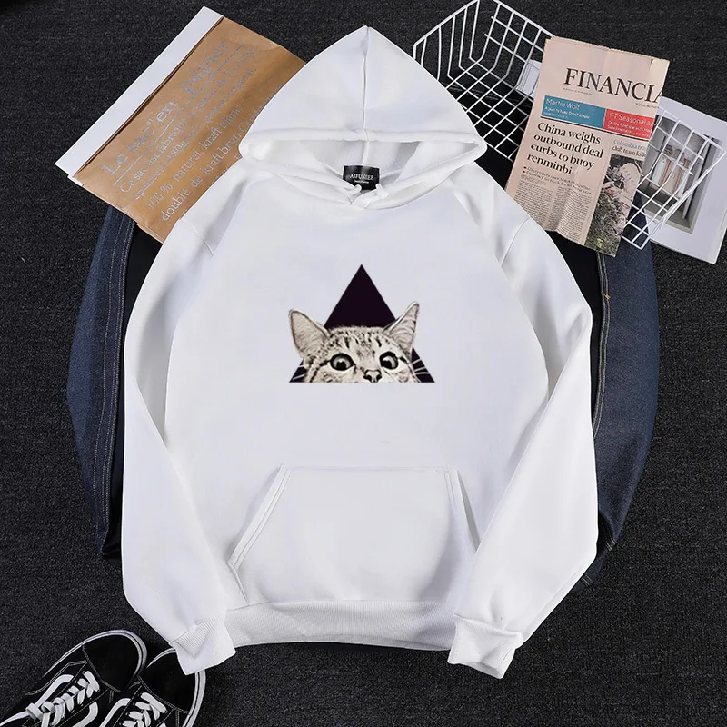 New Candy Colors Harajuku Style Japan Korean Sweatshirt Kawaii Black Triangle Background Cat Print Pattern Fleece Women Hoodies
New Candy Colors Harajuku Style Japan Korean Sweatshirt Kawaii Black Triangle Background Cat Print Pattern Fleece Women Hoodies
