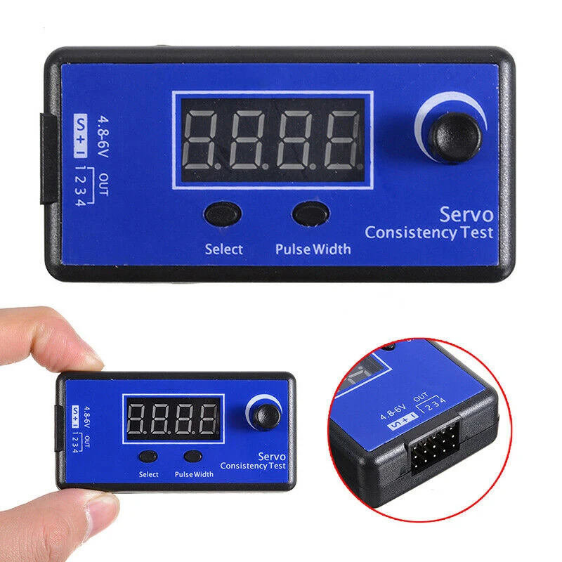 Digital Servo Tester 3 Modes ESC Consistency Tester Steering Gear Measurement for RC Helicopter Airplane Car Instrument Parts
Digital Servo Tester 3 Modes ESC Consistency Tester Steering Gear Measurement for RC Helicopter Airplane Car Instrument Parts