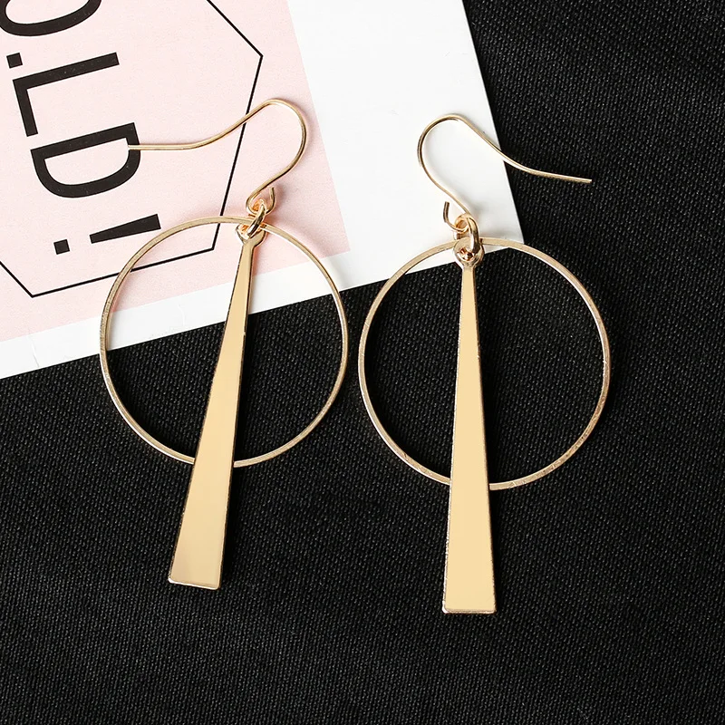 Fashion Long Metal Dangle Earrings For Women Vintage Gold Silver Big Circle Hanging Drop Earring Female Wedding Jewelry Brincos
Fashion Long Metal Dangle Earrings For Women Vintage Gold Silver Big Circle Hanging Drop Earring Female Wedding Jewelry Brincos
