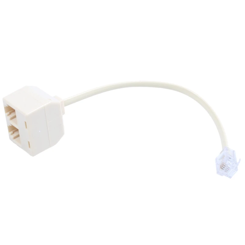 RJ 11 6P 4 C Connector 2 X Jack Port M / F Splitter Phone Adapter Cable Beige
RJ 11 6P 4 C Connector 2 X Jack Port M / F Splitter Phone Adapter Cable Beige