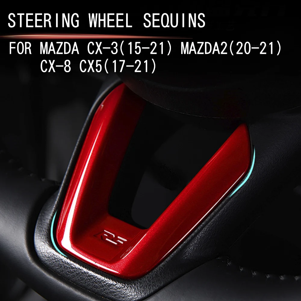 Подходит для Mazda CX-3 (15-21) MAZDA2 (20-21) CX-8 CX-5 (17-21) Руль украшения кнопки отделкой пайетками крышки Стикеры decorati
Подходит для Mazda CX-3 (15-21) MAZDA2 (20-21) CX-8 CX-5 (17-21) Руль украшения кнопки отделкой пайетками крышки Стикеры decorati