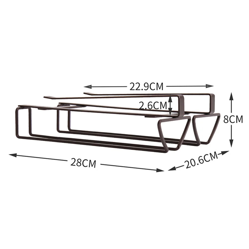 Home Seamless Kitchen Storage Rack Double Row Red Wine Cup Rack Kitchen Organizer Nail-free Hanging Wrought Iron Wardrobe Hook
Home Seamless Kitchen Storage Rack Double Row Red Wine Cup Rack Kitchen Organizer Nail-free Hanging Wrought Iron Wardrobe Hook