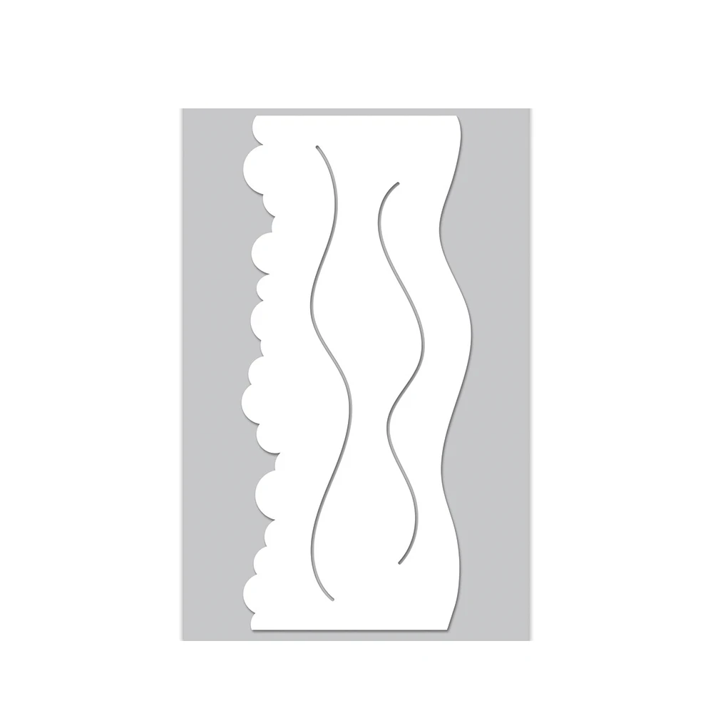 Wavy lines patch cut metal die and stencil stamps for scrapbooking stencil album paper diy gift card decoration embossed
Wavy lines patch cut metal die and stencil stamps for scrapbooking stencil album paper diy gift card decoration embossed