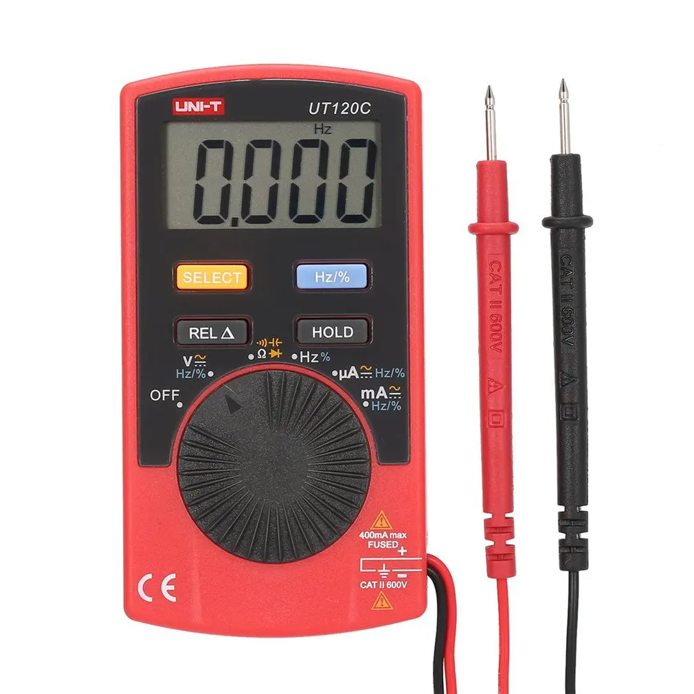 UNI-T UT120C Pocket Size Stype Digital Multimeter Auto Range Tester DC AC Voltage Diode Mini Electrical Meters LCD Display 
UNI-T UT120C Pocket Size Stype Digital Multimeter Auto Range Tester DC AC Voltage Diode Mini Electrical Meters LCD Display