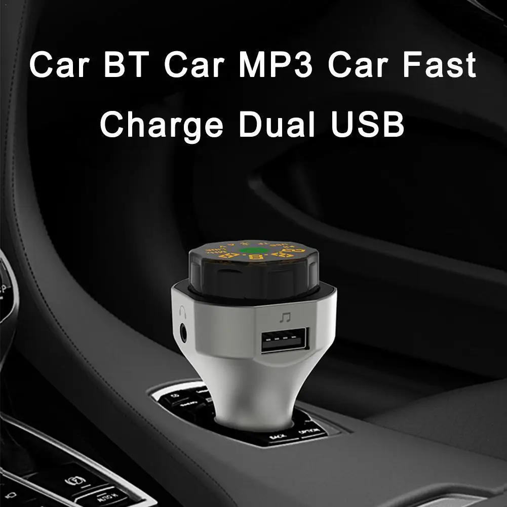 

1 Pcs Bluetooth Car Kit Handsfree FM Transmitter FM Modulator AUX Audio Output A2DP MP3 Player Support TF Card / U Disk Play