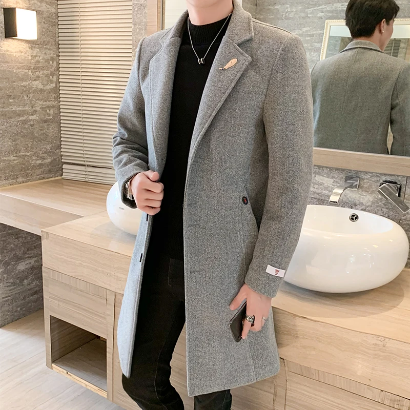 New.2019 Mens Trench Coat Jacket Winter Wool Blends Coats Casual Men Overcoat Men Long Coat High Quality Business Formal Windbre
New.2019 Mens Trench Coat Jacket Winter Wool Blends Coats Casual Men Overcoat Men Long Coat High Quality Business Formal Windbre