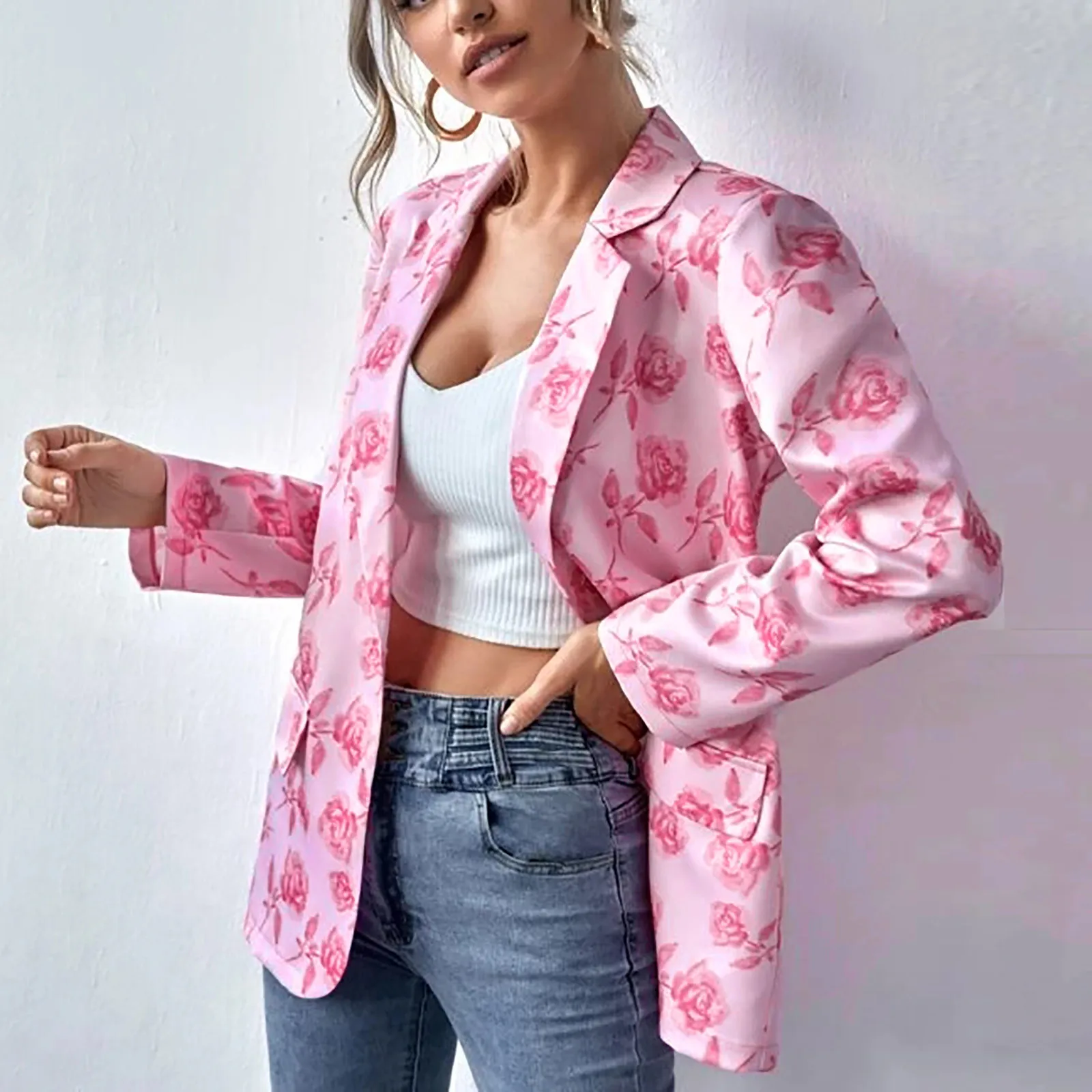 2021 Womens Long Blazer Double Breasted Jacket Loose Oversize Elegant Formal Blazer Office Lady Blazers Cardigan Coats manteau
2021 Womens Long Blazer Double Breasted Jacket Loose Oversize Elegant Formal Blazer Office Lady Blazers Cardigan Coats manteau