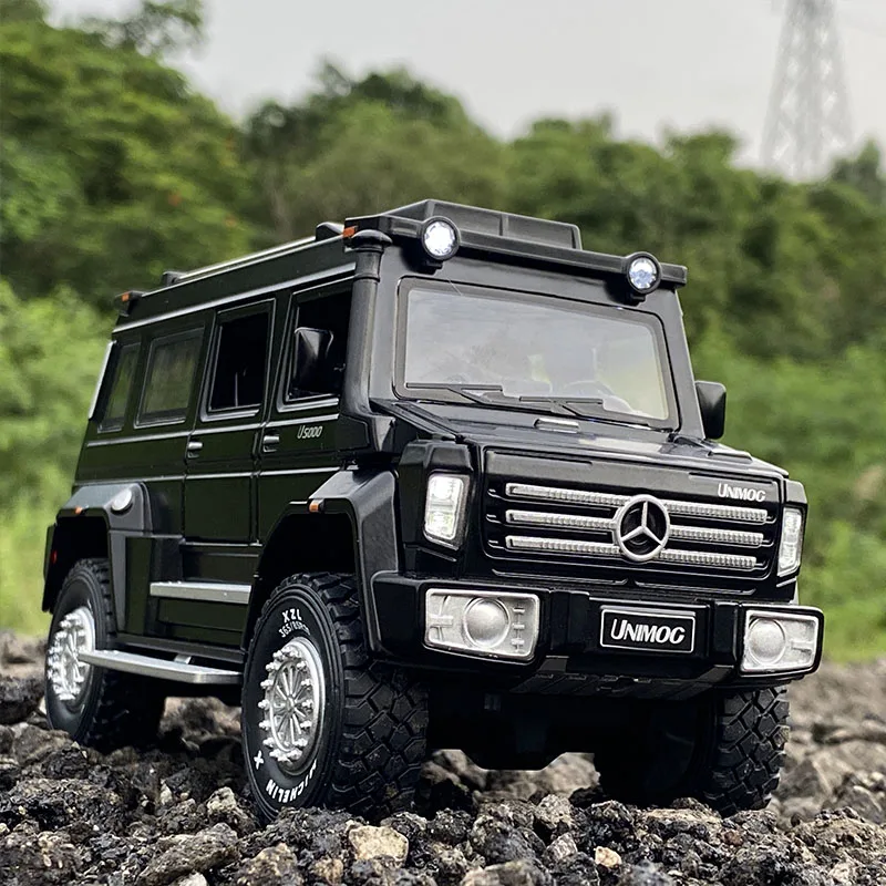 Модель автомобиля из сплава Benzs Unimog U5000 1:28, литой металлический игрушечный внедорожник, коллекционная имитация высокой яркости, детская игр...
Модель автомобиля из сплава Benzs Unimog U5000 1:28, литой металлический игрушечный внедорожник, коллекционная имитация высокой яркости, детская игр...
