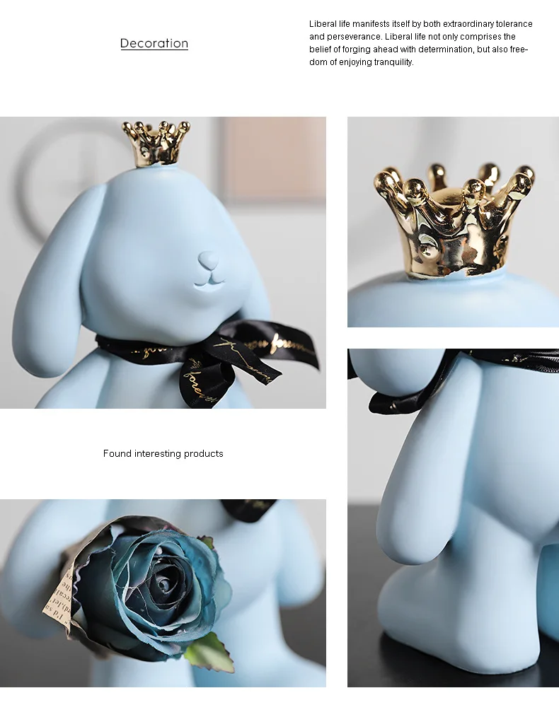 Eyeless Rabbit Crafts Statues Desktop Animal Artwork Ornaments Resin Animal Sculptures Modern Home Living Room Decor Hot
Eyeless Rabbit Crafts Statues Desktop Animal Artwork Ornaments Resin Animal Sculptures Modern Home Living Room Decor Hot