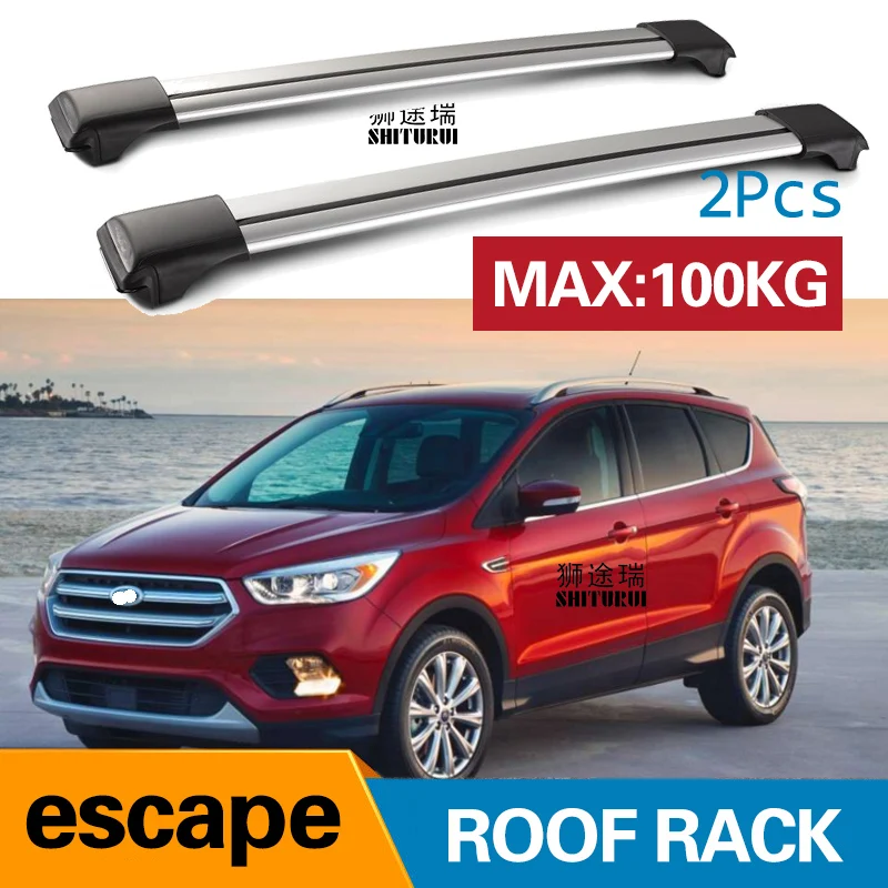 2 шт. брусья для крыши FORD escae 2013 + 2017 2019 боковые бруски из алюминиевого сплава