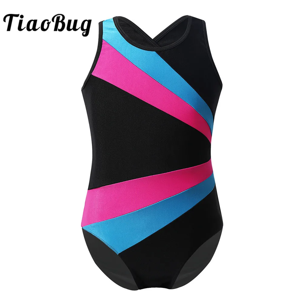 TiaoBug Kids One-Piece Ballet Dancewear Sleeveless Color Block Flower Petal Shaped Cutout Unitards Gymnastics Leotards for Girls
TiaoBug Kids One-Piece Ballet Dancewear Sleeveless Color Block Flower Petal Shaped Cutout Unitards Gymnastics Leotards for Girls
