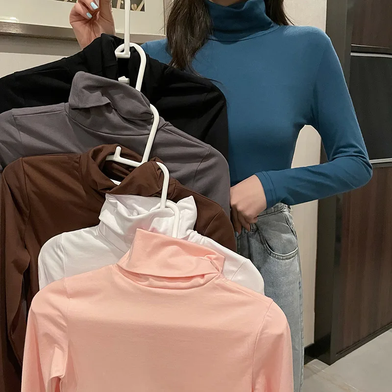 Нижняя рубашка Женская осенне-зимняя внутренняя одежда футболка с длинным рукавом Топ черный Универсальный приталенный однотонный топ в з...
Нижняя рубашка Женская осенне-зимняя внутренняя одежда футболка с длинным рукавом Топ черный Универсальный приталенный однотонный топ в з...