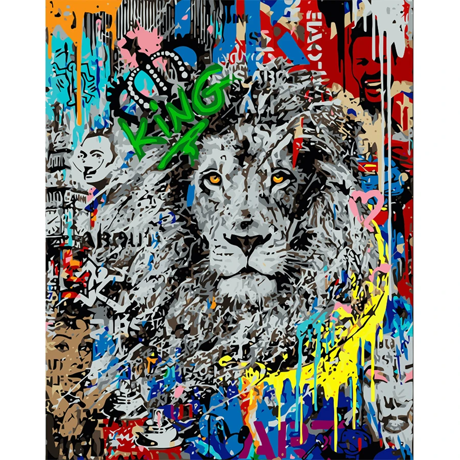 tapb Graffiti Art Lion DIY Painting By Numbers Adults For Handpainted On Canvas Oil Coloring By Numbers Home Wall Art Decor
tapb Graffiti Art Lion DIY Painting By Numbers Adults For Handpainted On Canvas Oil Coloring By Numbers Home Wall Art Decor