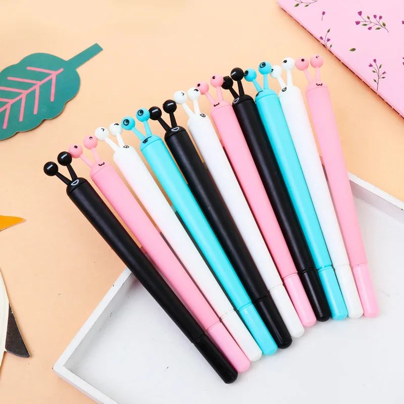 Learning Stationery Neutral Pen Creative Insect Summer New Plastic Student Water Factory Direct Sale | Канцтовары для офиса и