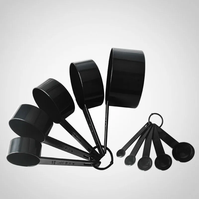 5pcs/set Kitchen Accessories Cook Black Plastic Teaspoon Scoop Measuring Spoons Cups Measuring Set Tools for Kitchen Gadgets
5pcs/set Kitchen Accessories Cook Black Plastic Teaspoon Scoop Measuring Spoons Cups Measuring Set Tools for Kitchen Gadgets