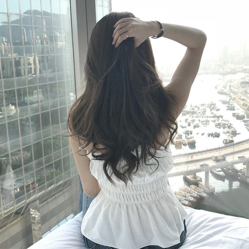 Sexy 2021 Summer Women Ruffles Tank Top Fashion Ladies Sleeveless One shoulder Ruched Slim Tube top Female Clothing Tanks
Sexy 2021 Summer Women Ruffles Tank Top Fashion Ladies Sleeveless One shoulder Ruched Slim Tube top Female Clothing Tanks