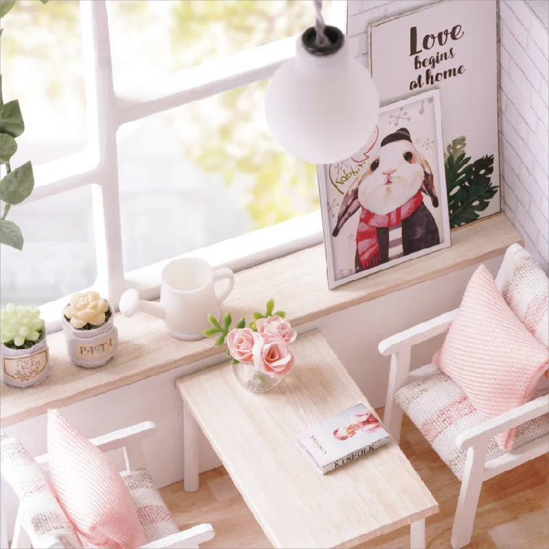 DIY Doll House Assembly Wooden Handmade Dust Cover A Secluded And Quiet Life Dollhouse with Bathroom Furnitures Miniature Kits
DIY Doll House Assembly Wooden Handmade Dust Cover A Secluded And Quiet Life Dollhouse with Bathroom Furnitures Miniature Kits