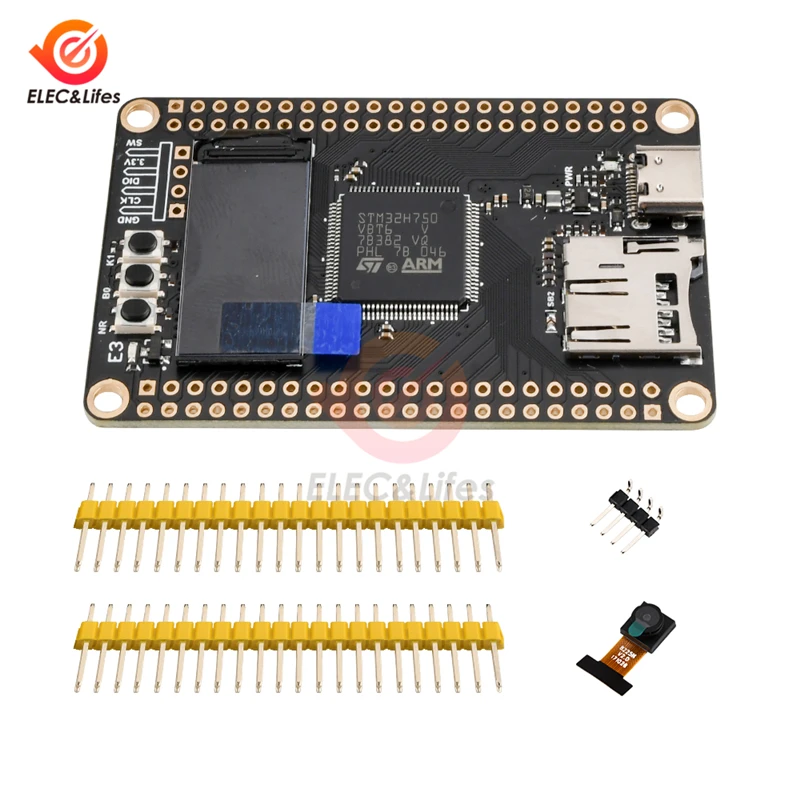 Макетная плата STM32H7 STM32H750 STM32H750VIT6 STM32, экран 0,96 дюйма, 2 м Flash, 1 м RAM + OV2640/OV7725 камера
Макетная плата STM32H7 STM32H750 STM32H750VIT6 STM32, экран 0,96 дюйма, 2 м Flash, 1 м RAM + OV2640/OV7725 камера
