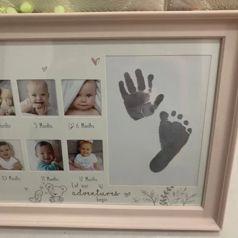 Baby 12 Months Hand and Foot Print Commemorative Photo Frame Newborn Childhood Growth Record Creative Picture Holder
Baby 12 Months Hand and Foot Print Commemorative Photo Frame Newborn Childhood Growth Record Creative Picture Holder