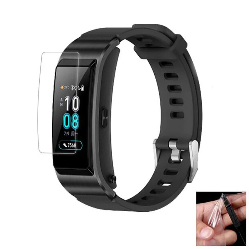 2 шт Анти шок мягкая ТПУ Прозрачная защитная пленка для Huawei TalkBand Talk Band B5 смарт