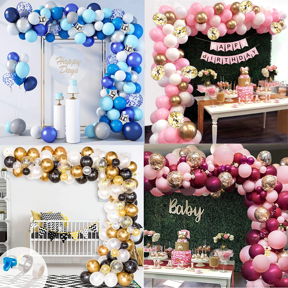Balloon Arch & Garland Kit with 1pcs Tying Tool Balloon Strip Tape for Anniversary Baby Shower Graduation Wedding Birthday Deco
Balloon Arch & Garland Kit with 1pcs Tying Tool Balloon Strip Tape for Anniversary Baby Shower Graduation Wedding Birthday Deco