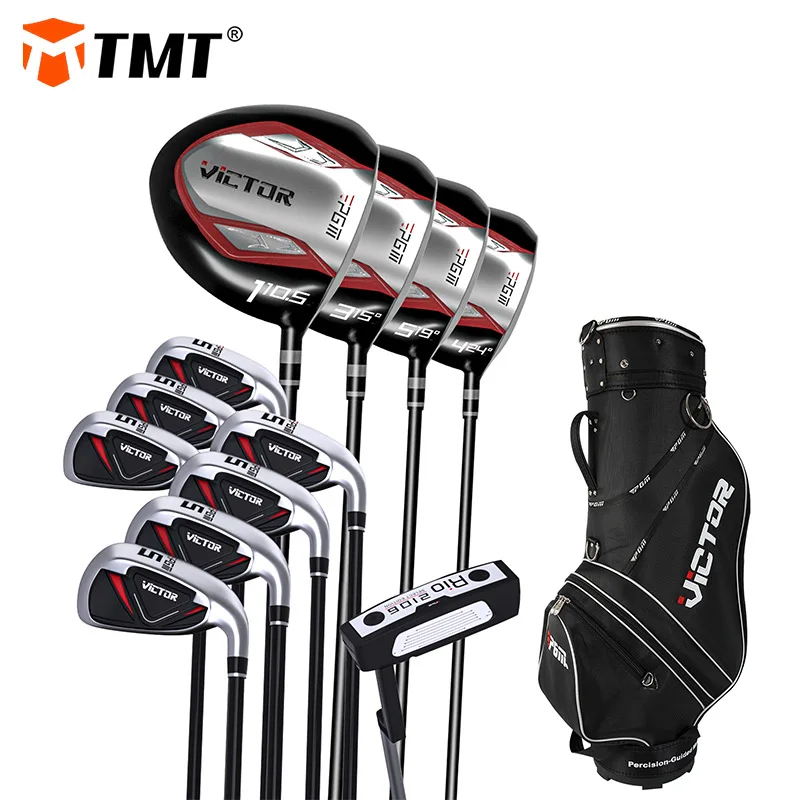 

TMT 12 Piece Golf Clubs Complete Set for Men Includes Titanium Driver 3 & #5 Fairway Woods 4 Hybrid 5-SW Irons Putter and Bag