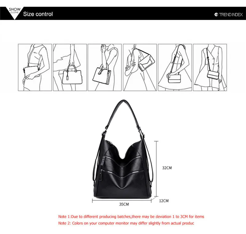 Multifunction Handbags Women Bag Vintage Totes Hand Bags Sac A Main Ladies Large Capacity Female Soft Leather Shoulder Bags 
Multifunction Handbags Women Bag Vintage Totes Hand Bags Sac A Main Ladies Large Capacity Female Soft Leather Shoulder Bags