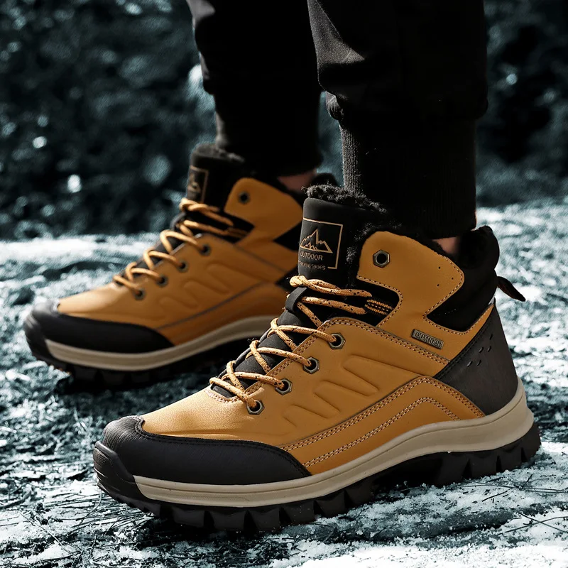 2020 Fashion Men Boots Non-slip Winter Work Shoes For Men Warm Waterproof Men Casual Shoes High Quality Warm Fur Plush Size 46
2020 Fashion Men Boots Non-slip Winter Work Shoes For Men Warm Waterproof Men Casual Shoes High Quality Warm Fur Plush Size 46