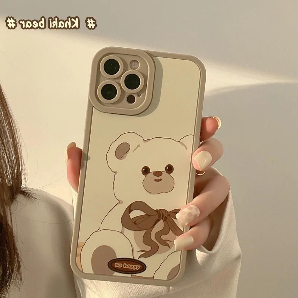 Retro Cute Cartoon Animal Teddy Bear Korea Phone Case For iPhone 11 12 13 Pro Mini XS Max X XR 7 8 Plus SE 2 Soft Silicone Cover
Retro Cute Cartoon Animal Teddy Bear Korea Phone Case For iPhone 11 12 13 Pro Mini XS Max X XR 7 8 Plus SE 2 Soft Silicone Cover