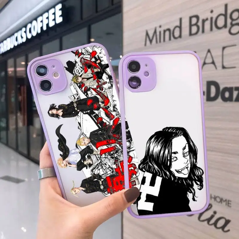 Tokyo Revengers Phone Case For iPhone 12 11 Mini Pro XR XS Max 7 8 Plus X Matte transparent Purple Back Cover
Tokyo Revengers Phone Case For iPhone 12 11 Mini Pro XR XS Max 7 8 Plus X Matte transparent Purple Back Cover