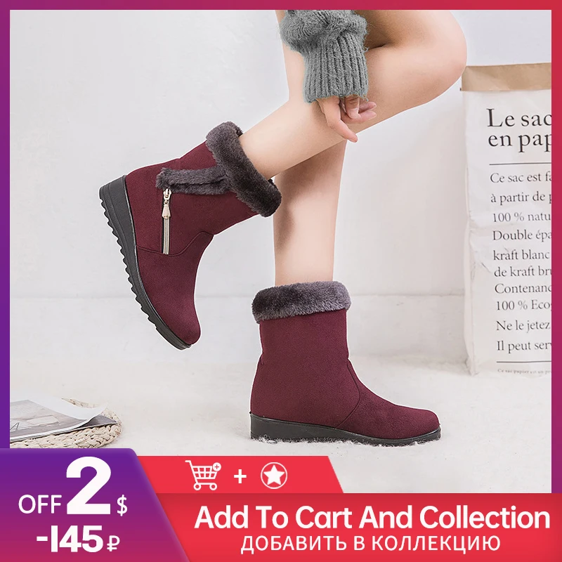 Winter Boots Women Thick Plush Warm Snow Boots Women Zipper Comfortable Outdoor Ankle Boots Casual Cotton Shoes
Winter Boots Women Thick Plush Warm Snow Boots Women Zipper Comfortable Outdoor Ankle Boots Casual Cotton Shoes