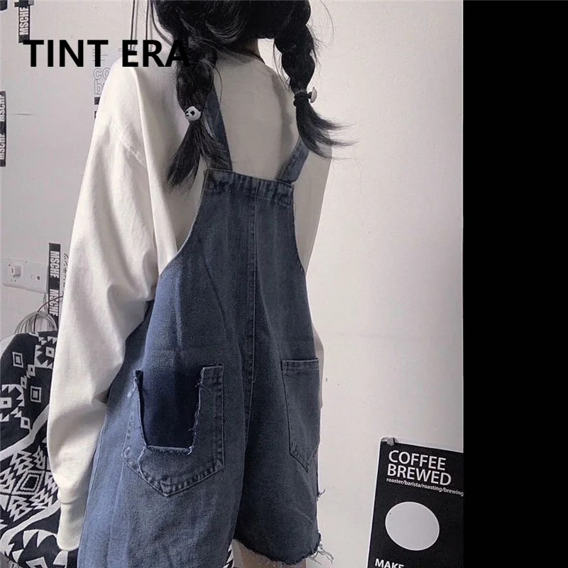 TINT ERA Denim One-piece Pants Trousers Women Female Spring Ins Retro Distressed Hole Shorts Loose Thin Bf Overalls Pantalon
TINT ERA Denim One-piece Pants Trousers Women Female Spring Ins Retro Distressed Hole Shorts Loose Thin Bf Overalls Pantalon