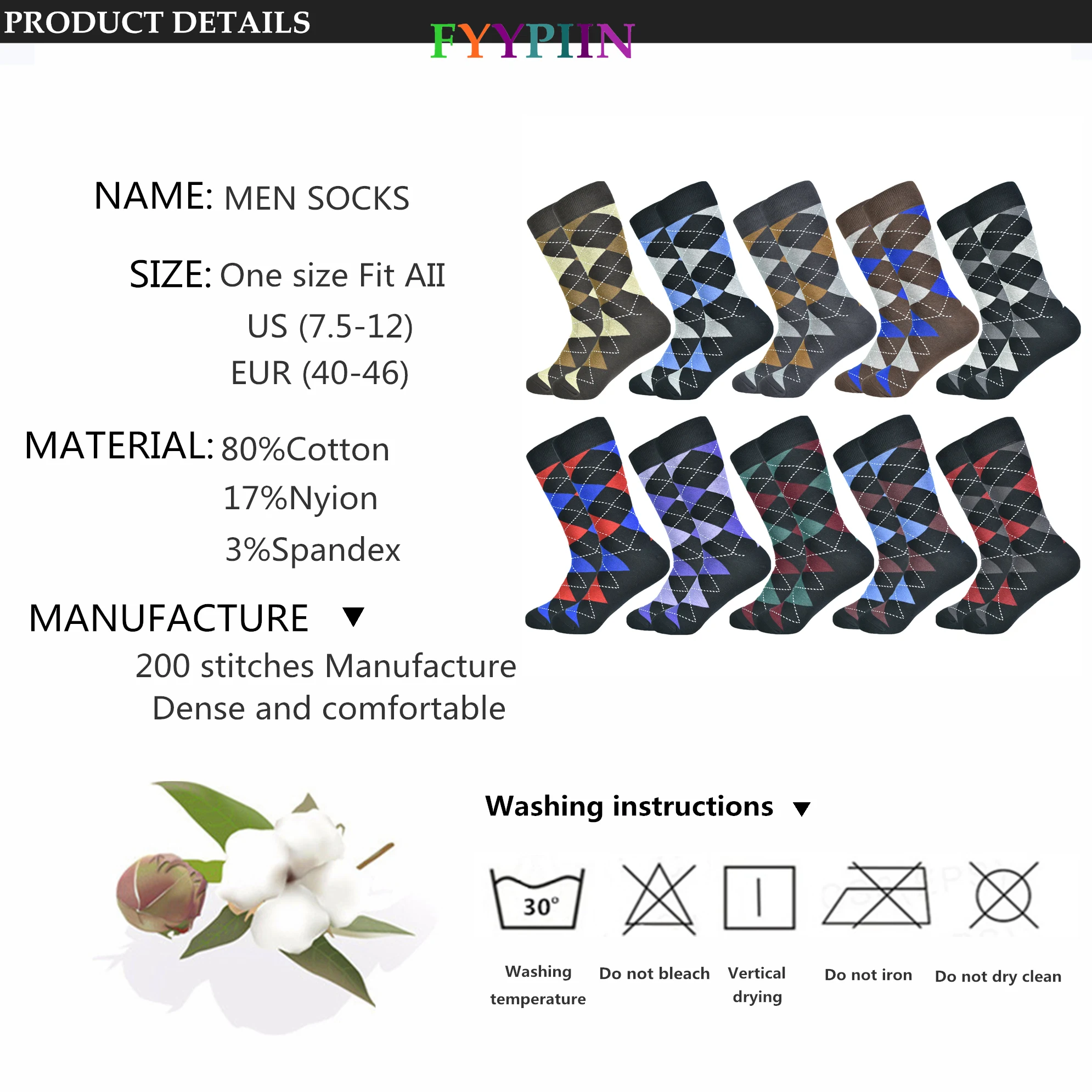 Brand Men's Socks Set New 10 Color High Quality Cotton Socks Happy Harajuku Casual Business Gentleman Clothing Men's Long Socks
Brand Men's Socks Set New 10 Color High Quality Cotton Socks Happy Harajuku Casual Business Gentleman Clothing Men's Long Socks