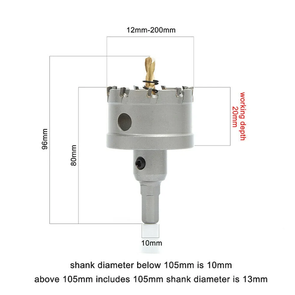 10Pcs TCT Carbide Tip Hole Saw Drill Bit Set Iron Metal Cutter Drilling Hand Woodworking Cutter 22-65mm And 16-53mm Drill Bit
10Pcs TCT Carbide Tip Hole Saw Drill Bit Set Iron Metal Cutter Drilling Hand Woodworking Cutter 22-65mm And 16-53mm Drill Bit