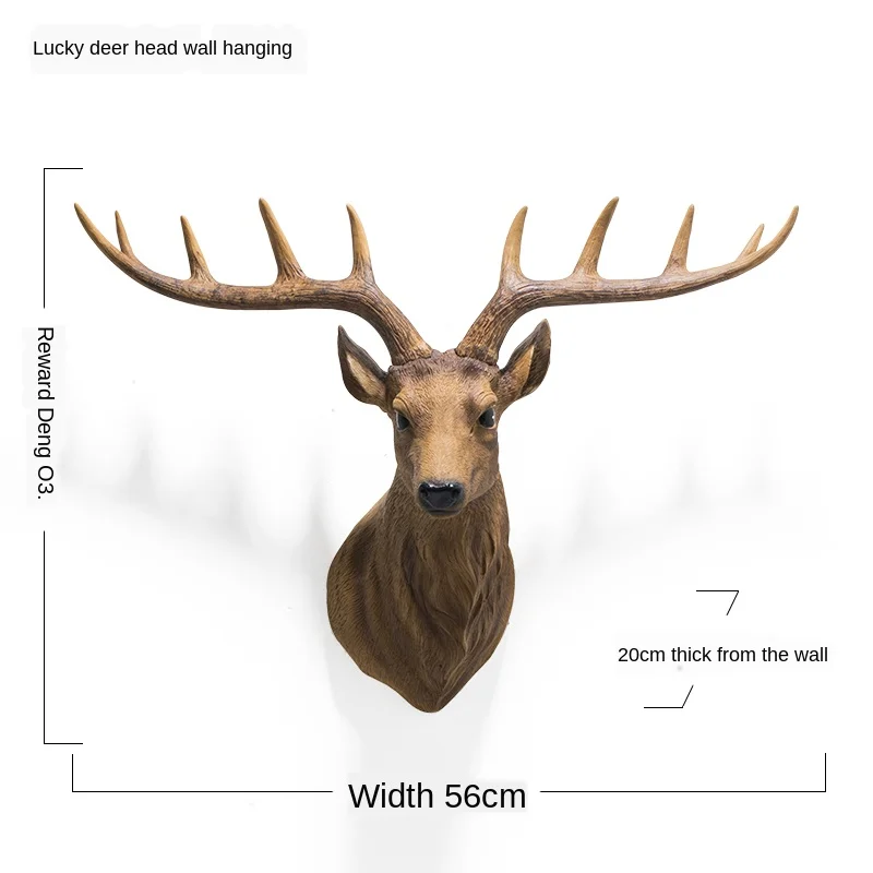 American Country Lucky Deer Head Wall Hanging Decoration Pendant Living Room Restaurant Entrance Hallway Aisle Background
American Country Lucky Deer Head Wall Hanging Decoration Pendant Living Room Restaurant Entrance Hallway Aisle Background